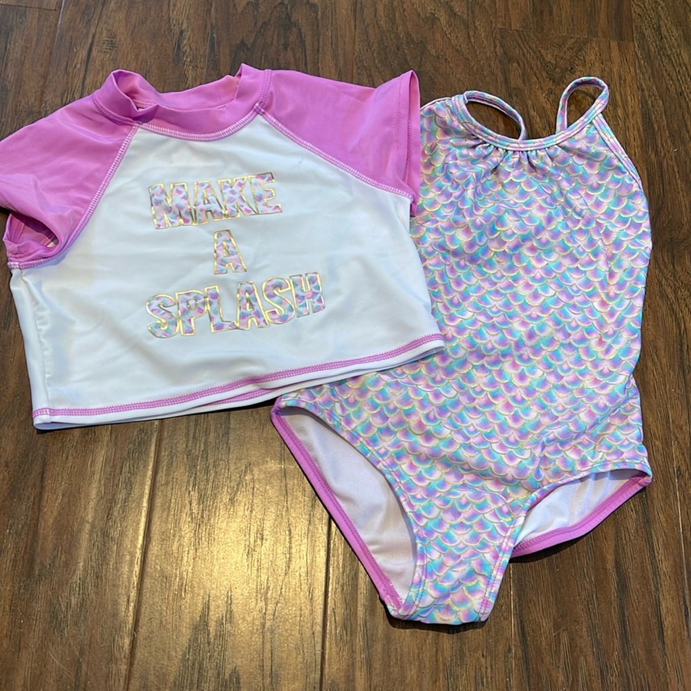 mermaid swim set - size 6/6x